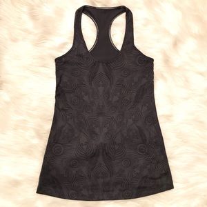 Lululemon peacock feather gray Cool Racerback tank